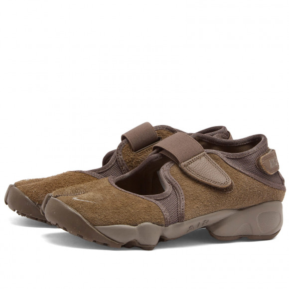 Women's Nike Air Rift Sneakers in Grey/Cave Stone | Size: UK 6 | Suede/Rubber/Foam | END Clothing - shopify_US_11108758618450