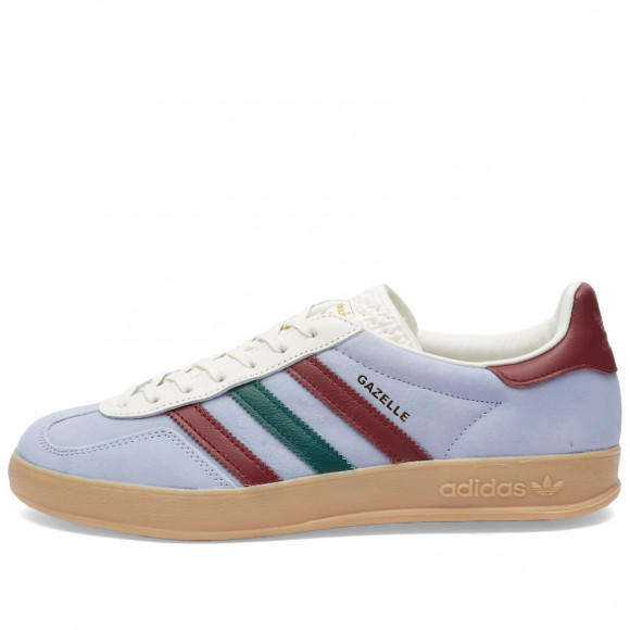 Adidas Gazelle Indoor Shoes in Blue/Burgundy/Green | Size: UK 5.5 | Suede/Rubber | END Clothing - shopify_US_11108763074898