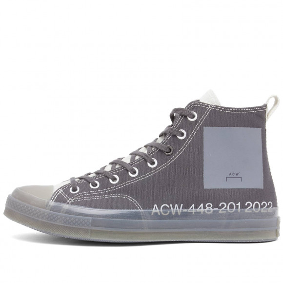 Converse X A-Cold-Wall* Chuck Taylor 70 Hi Shoes in Silver Birch/Pavement | Size: UK 11 | Canvas/Rubber | END Clothing - shopify_US_11108763173202