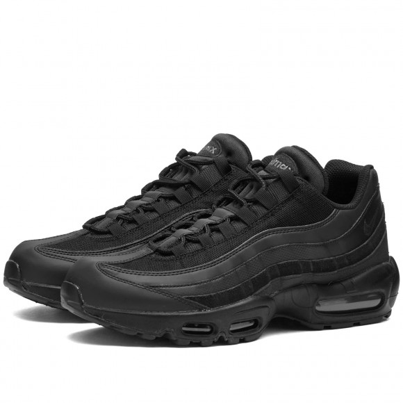 Nike Air Max 95 Essential Shoes in Black/Grey | Size: UK 6 | Synthetic Leather/Rubber/Foam | END Clothing - shopify_US_11108763271506