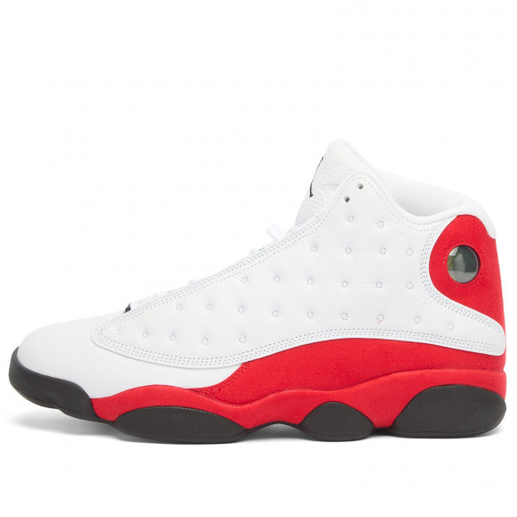 Men's Air Jordan 13 Retro Sneakers in White/Black/True Red | Size: UK 10.5 | Leather/Rubber | END Clothing - shopify_US_11108764352850