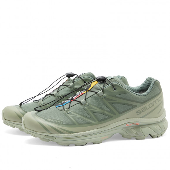 Salomon Xt-6 Gtx Shoes in Desert Sage/Lily Pad/Laurel Wreath | Size: UK 8.5 | Mesh/Rubber/Synthetic | END Clothing - shopify_US_11108764483922