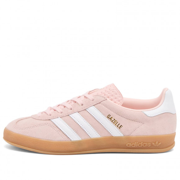 Women's Adidas Gazelle Indoor W Shoes in Sandy Pink/White/Gum | Size: UK 12 | Suede/Rubber/Leather | END Clothing - shopify_US_11108765303122