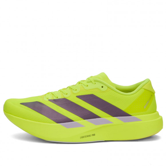 Men's Adidas Adizero Evo Sl Woven Sneakers in Solar Yellow/Aurora Plum/Powder Plum | Size: UK 11 | Rubber/Synthetic | END Clothing - shopify_US_11108769464658