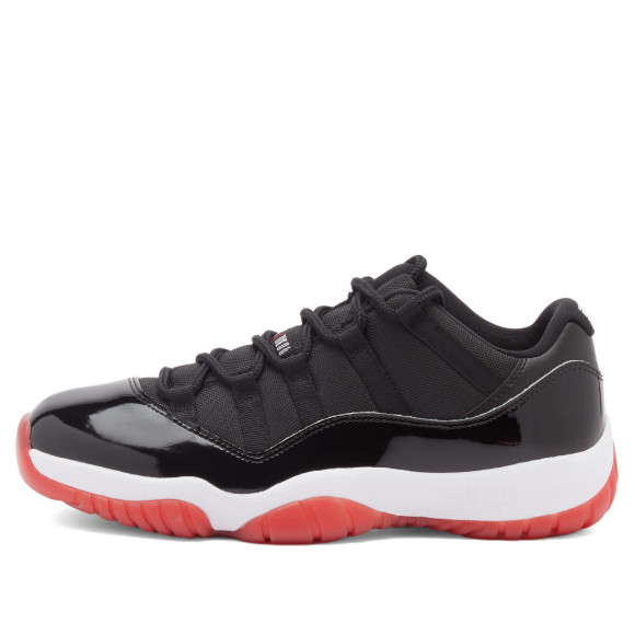 Air Jordan 11 Retro Low Shoes in Black/Red/White | Size: UK 10.5 | Leather/Mesh | END Clothing - shopify_US_11108770742610