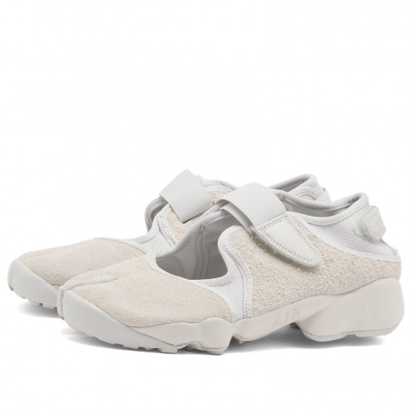 Women's Nike Air Rift Sneakers in White/Summit White | Size: UK 5 | Suede/Rubber/Foam | END Clothing - shopify_US_11108773167442