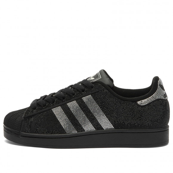 Women's Adidas Superstar Ii Diamante Sneakers in Core Black/Silver Metallic/Off White | Size: UK 7 | Leather/Rubber | END Clothing - shopify_US_11108774347090