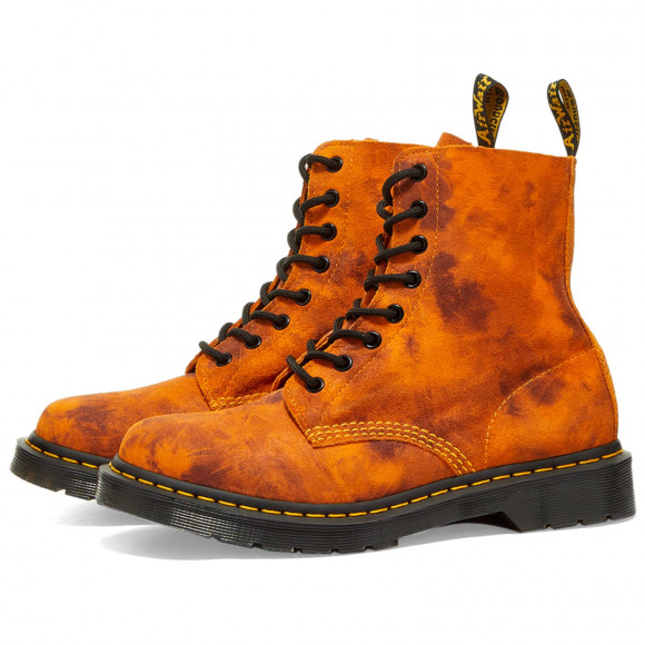 Women's Dr. Martens 1460 Pascal Tie Dye Boot in Burnt Orange | Size: UK 3 | Leather/Suede/Rubber | END Clothing - shopify_US_11108775526738