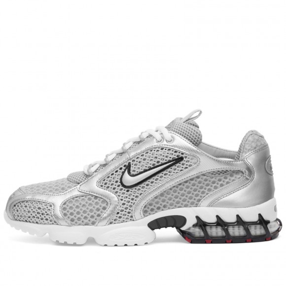 Nike Air Zoom Spiridon Cage 2 Sneakers in Grey/Red/Black | Size: UK 7 | Mesh/Rubber/Synthetic | END Clothing - shopify_US_11108775788882