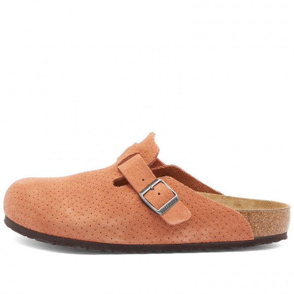 Birkenstock Boston Shoes in Burnt Orange Embossed Dots | Size: UK 7 | Leather/Suede/Eva | END Clothing - shopify_US_11108776575314
