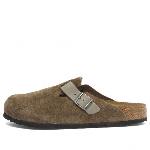 Men's Birkenstock Boston Shoes in Concrete Grey Suede/Leather | Size: UK 8 | Leather/Suede/Eva | END Clothing - shopify_US_11108783653202