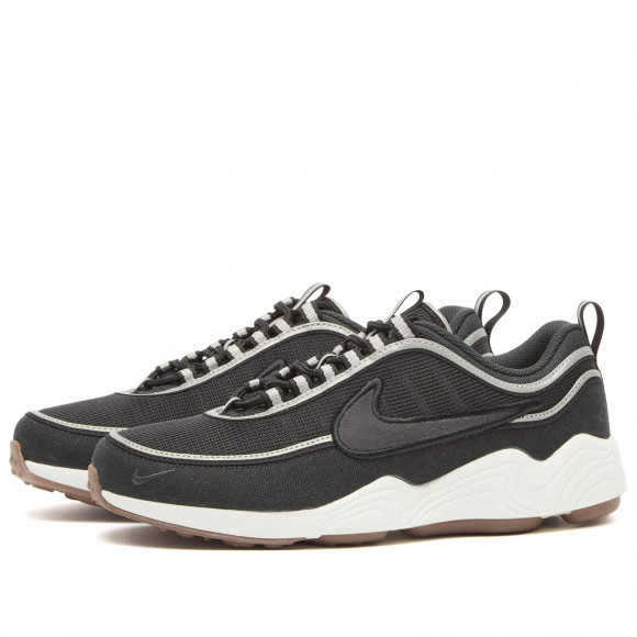 Men's Nike Air Zoom Spiridon Sneakers in Noir/Purple/Silver | Size: UK 11.5 | Mesh/Rubber/Foam | END Clothing - shopify_US_11108784341330