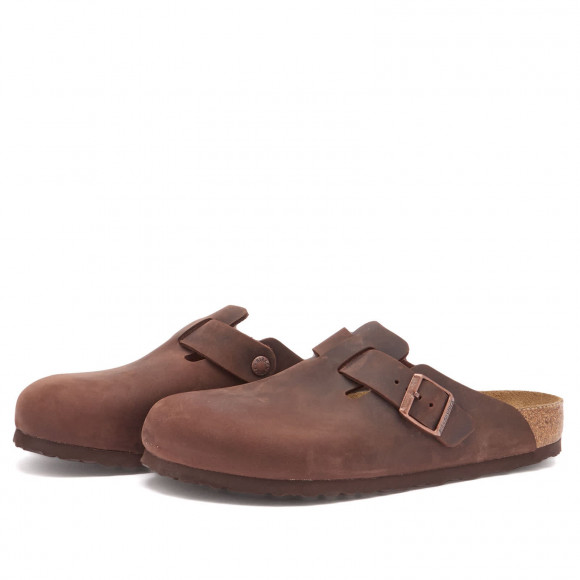 Birkenstock Boston Sfb Shoes in Habana Oiled Leather | Size: UK 8 | Leather/Foam/Eva | END Clothing - shopify_US_11108787716434