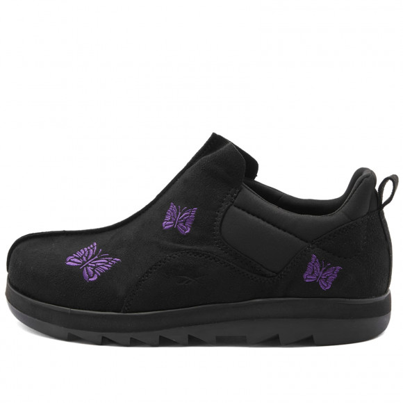 Men's Reebok X Needles Beatnik Moc Shoes in Core Black/Purple | Size: UK 4.5 | Suede/Rubber | END Clothing - shopify_US_11108790337874