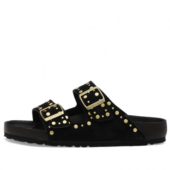 Women's Birkenstock Arizona Rivet in Black | Size: UK 7.5 | Suede/Eva | END Clothing - shopify_US_11108791583058