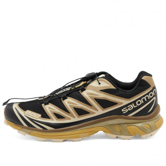 End. X Salomon Xt-6 'Dark Truffle' Shoes in Black/Kelp/Moss | Size: UK 11 | Rubber/Eva/Synthetic | END Clothing - shopify_US_11108792074578