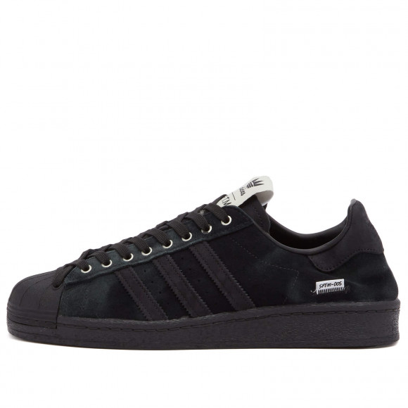 Adidas X Sftm Superstar 82 Sneakers in Black/Milk White | Size: UK 7 | Leather/Suede/Rubber | END Clothing - shopify_US_11108796596562