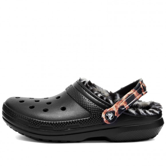 Women's Crocs Classic Lined Animal Remix Clog in Black/Multi | Size: UK 7 | Foam/Croslite | END Clothing - shopify_US_11108797186386