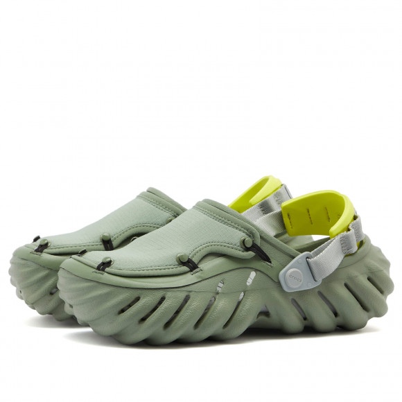 Crocs Echo Ripstop Clog in Moss Multi | Size: UK 10 | 100% Croslite | END Clothing - shopify_US_11108797284690