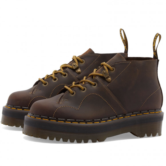 Women's Dr. Martens Church Quad Arc in Brown | Size: UK 4 | Leather/Eva/Wax | END Clothing - shopify_US_11108799381842