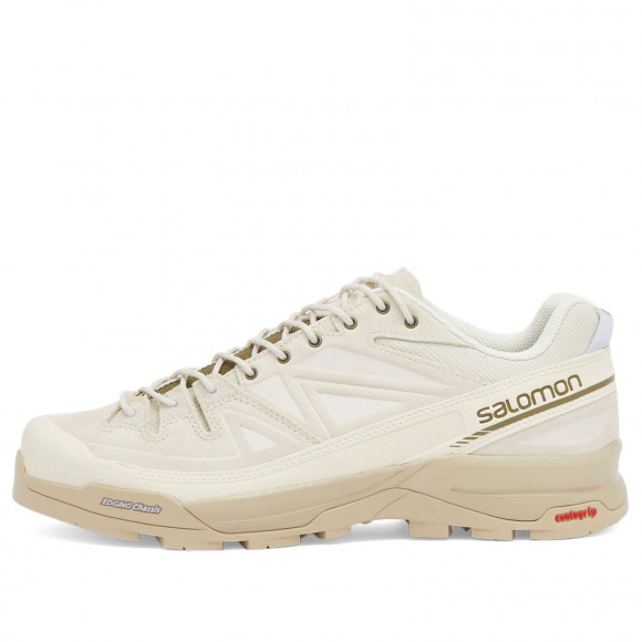 Salomon X-Alp Ltr Shoes in Almond Milk/White Pepper/Burnt Olive | Size: UK 9 | Canvas/Suede/Rubber | END Clothing - shopify_US_11108799775058