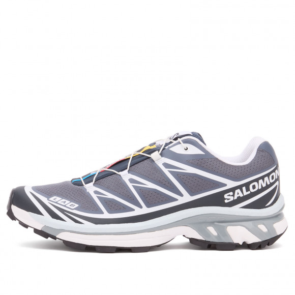 Salomon Xt-6 Sneakers in Grisaille/Blue Nights/Violet Tulip | Size: UK 12 | 100% Mesh | END Clothing - shopify_US_11108800889170