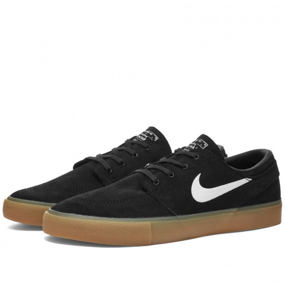 Men's Nike Sb Janoski Rm Shoes in Black/White/Gum | Size: UK 10 | Suede/Rubber | END Clothing - shopify_US_11108810686802