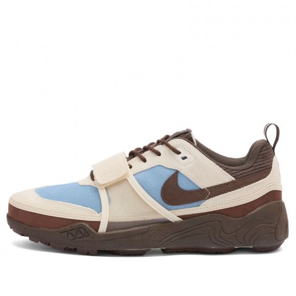 Nike X Travis Scott Zoom Field Jaxx Sneakers in Blue/Brown/Ivory | Size: UK 6.5 | Suede/Mesh | END Clothing - shopify_US_11108811800914