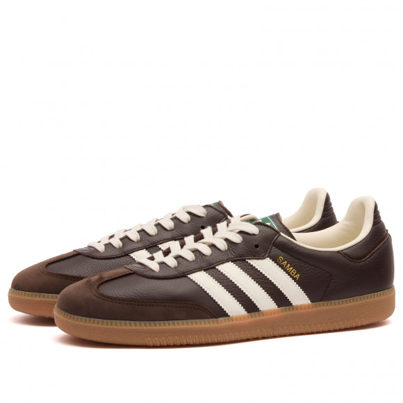 Adidas Samba Og Sneakers in Dark Brown/Off White/Gum4 | Size: UK 5.5 | Leather/Rubber | END Clothing - shopify_US_11108812259666