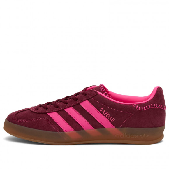 Women's Adidas Gazelle Indoor W Shoes in Lucid Pink/Noble Maroon | Size: UK 8 | Suede/Rubber/Leather | END Clothing - shopify_US_11108815012178