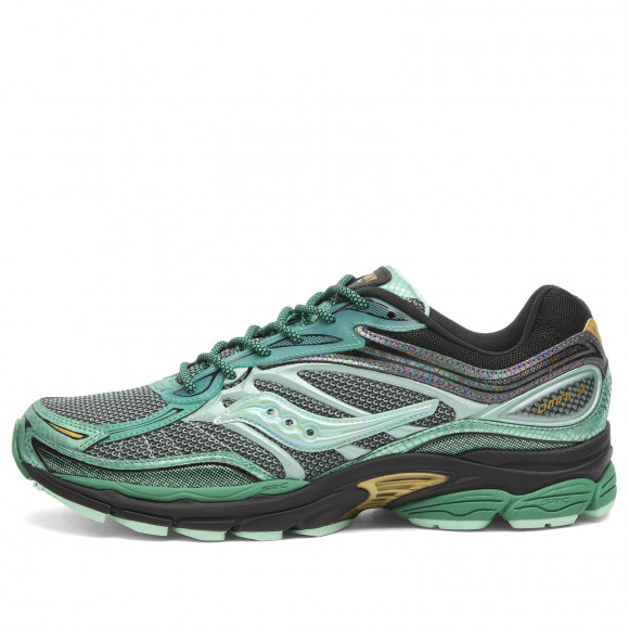 Men's Saucony Progrid Omni 9 Sneakers in Green Glow | Size: UK 6.5 | Mesh/Rubber | END Clothing - shopify_US_11108815634770
