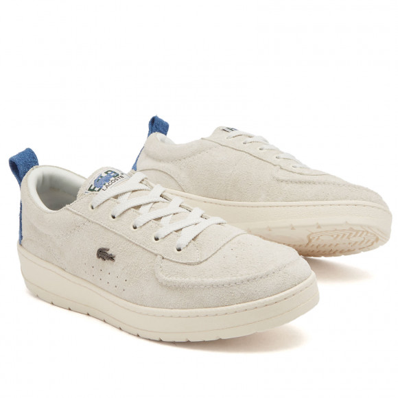 End. X Lacoste Umpire Sneakers in Off-White/Blue | Size: UK 6 | Suede/Rubber | END Clothing - shopify_US_11108817076562