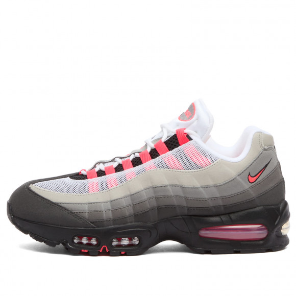 Nike Air Max 95 Big Bubble Sneakers in Black/Solar Red/Dust Granite | Size: UK 8.5 | Suede/Mesh/Rubber | END Clothing - shopify_US_11108818321746