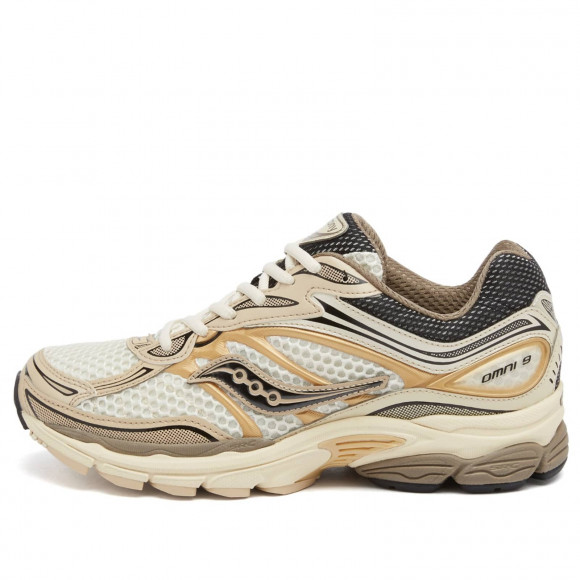 Men's Saucony Progrid Omni 9 Sneakers in Gold | Size: UK 7 | Mesh/Rubber | END Clothing - shopify_US_11108818387282
