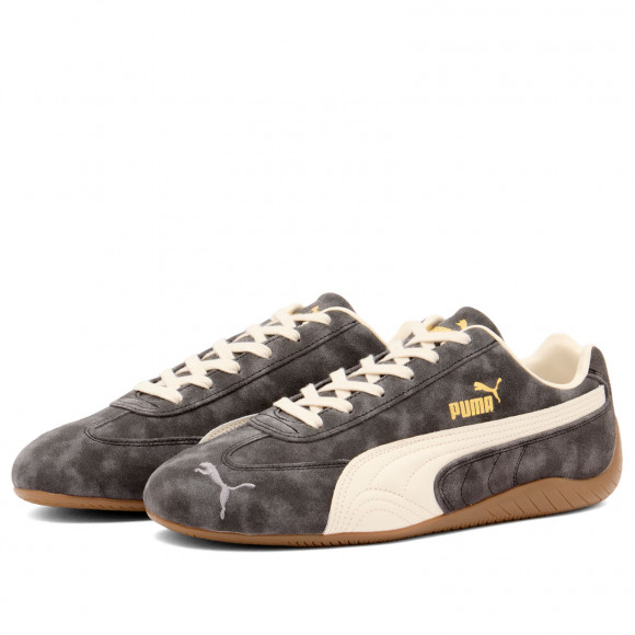 Puma Speedcat Faded Sneakers in Cast Iron/Alpine Snow | Size: UK 4 | Suede/Rubber/Synthetic | END Clothing - shopify_US_11108819501394
