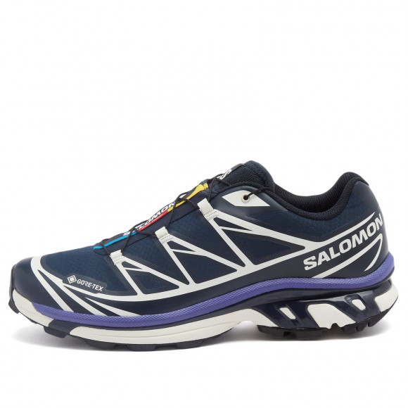 Salomon Xt-6 Gtx Sneakers in Carbon/Vanilla Ice/Liberty | Size: UK 8 | Mesh/Rubber | END Clothing - shopify_US_11108821205330