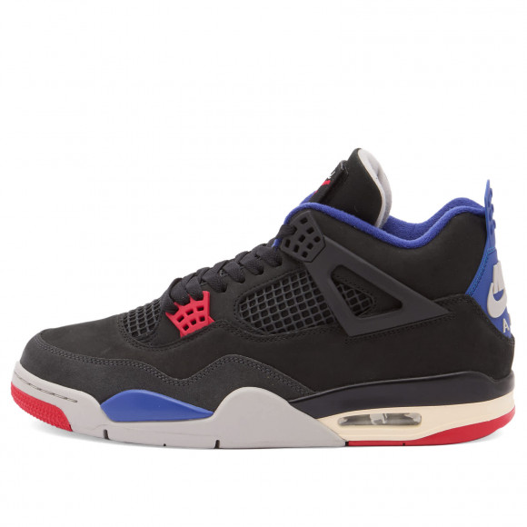 Air Jordan 4 Retro Og Rmstd Sneakers in Black/Red/Grey | Size: UK 4 | Leather/Suede/Rubber | END Clothing - shopify_US_11108821533010