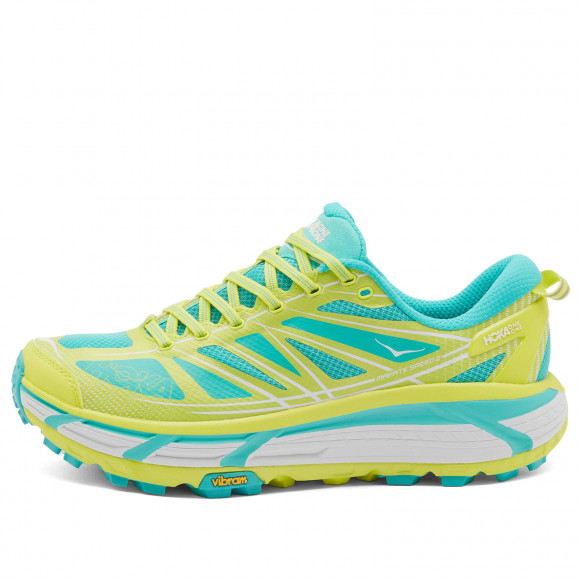 Hoka One One U Mafate Speed 2 Shoes in Hoka Citrus/Electric Aqua | Size: UK 7.5 | 100% Eva | END Clothing - shopify_US_11108822057298