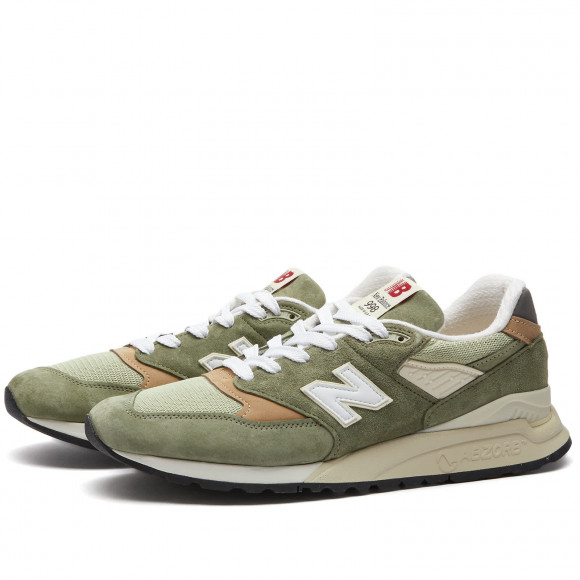 Men's New Balance U998Gt - Made In Usa Shoes in Green | Size: UK 6 | Suede/Mesh/Rubber | END Clothing - shopify_US_11108826087762
