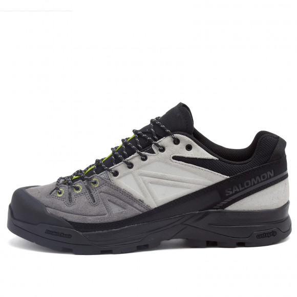Men's Salomon X-Alp Ltr Sneakers in Black/Castlerock/Dark Citron | Size: UK 4 | Canvas/Suede/Rubber | END Clothing - shopify_US_11108839424338