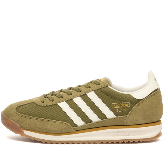 Men's Adidas Sl 72 Rs Sneakers in Focus Olive/Off White/Golden Beige | Size: UK 9 | Nylon/Suede/Rubber | END Clothing - shopify_US_11108841292114