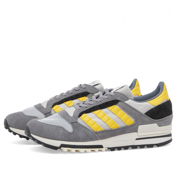 Adidas Zx 600 Og Shoes in Clear Onyx/Super Yellow/Granite | Size: UK 4 | Suede/Mesh/Rubber | END Clothing - shopify_US_11108842832210