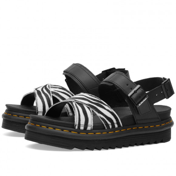 Women's Dr. Martens Voss Ii Zebra Sandals in Black | Size: UK 3 | Leather/Eva | END Clothing - shopify_US_11108844208466