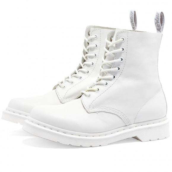 Women's Dr. Martens 1460 Pascal 8 Eye Boot in Optical White Virginia | Size: UK 8 | Leather/Rubber | END Clothing - shopify_US_11108845093202