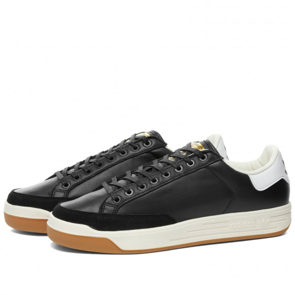 Men's Adidas Rod Laver Shoes in Core Black/White | Size: UK 8 | Leather/Suede/Rubber | END Clothing - shopify_US_11108845388114