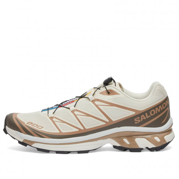 Salomon Xt-6 Shoes in Almond Milk/Portabella/Ice Flow | Size: UK 8.5 | Rubber/Foam/Eva | END Clothing - shopify_US_11108846403922