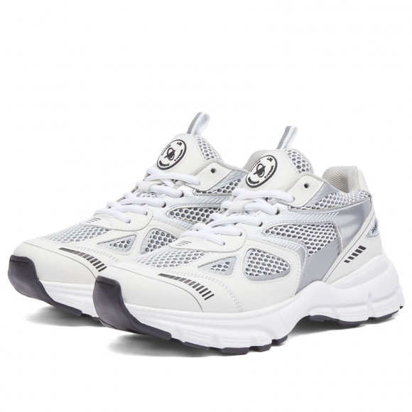 Women's Axel Arigato Marathon Runner Shoes in White/Silver | Size: UK 7 | Polyester/Leather/Mesh | END Clothing - shopify_US_11108847976786