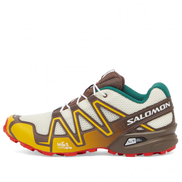 Men's Salomon X Vandy The Pink Speedcross 3 Sneakers in Vanilla Ice/Shopping Bag/Posy Green | Size: UK 7.5 | 100% Synthetic | END Clothing - shopify_US_11108848501074