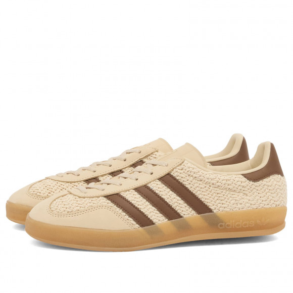 Women's Adidas Gazelle Indoor Sneakers in S/Strata/Preloved Brown | Size: UK 9 | Cotton/Canvas/Suede | END Clothing - shopify_US_11108850893138