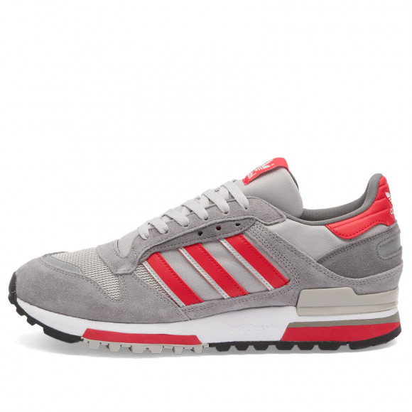Men's Adidas Zx 600 Shoes in Grey Three/Better Scarlet/Grey Two | Size: UK 11 | Leather/Suede/Rubber | END Clothing - shopify_US_11108854759762